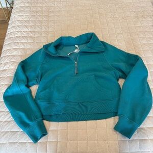 Lululemon Scuba Oversized Funnel Neck Half Zip Oceanic